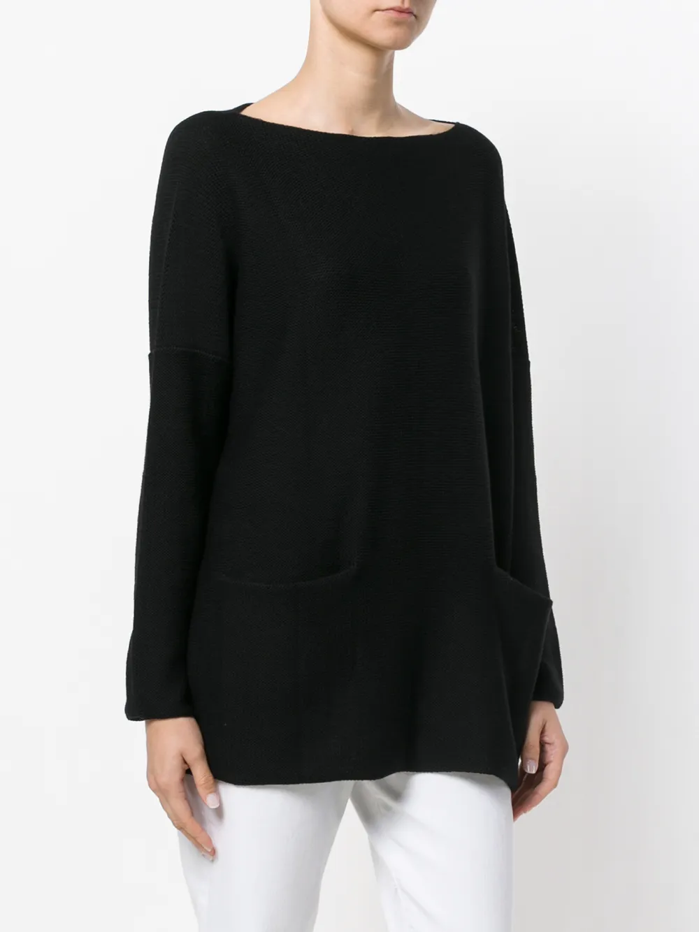 Daniela Gregis boat neck jumper Zwart