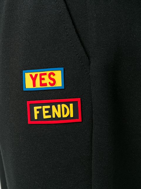 fendi logo track pants