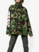 Off-White Camouflage Floral Print Parka Jacket