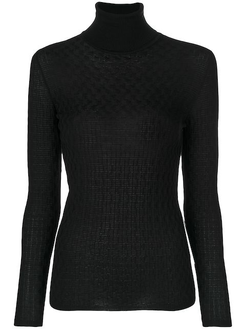 M Missoni High Neck Fitted Pullover | ModeSens