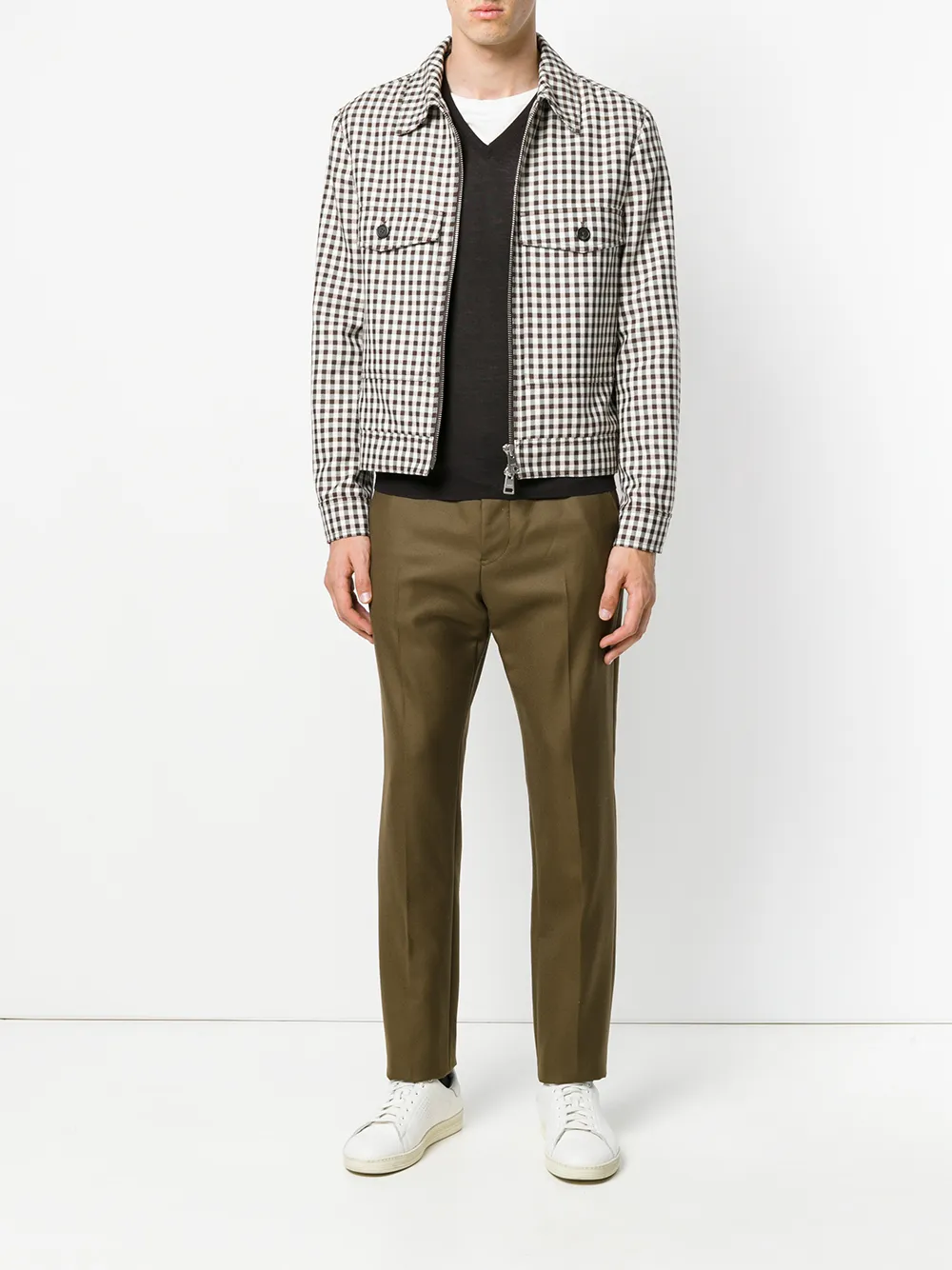 Paolo Pecora v-neck jumper Bruin