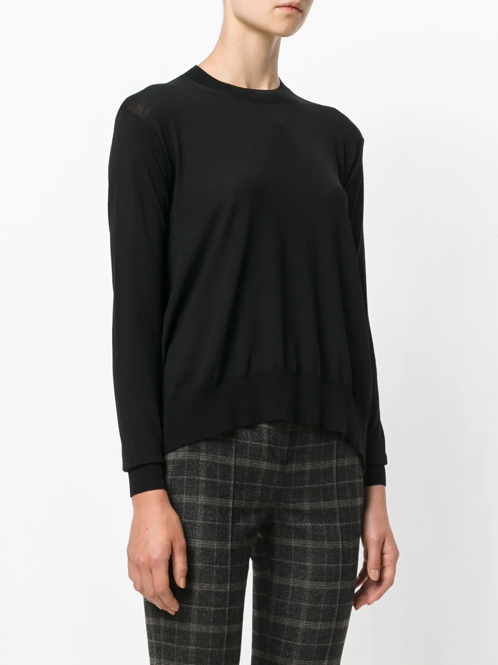 Stella McCartney curved-hem wool sweater