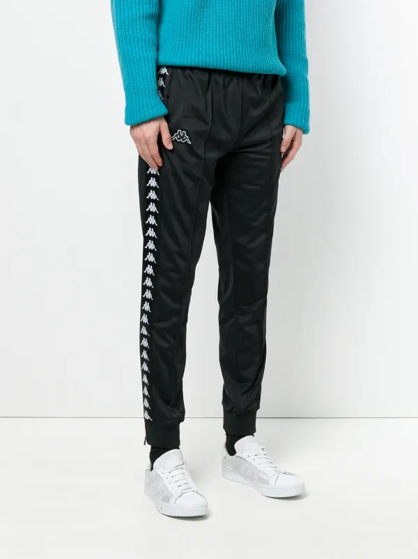 kappa side stripe track pants