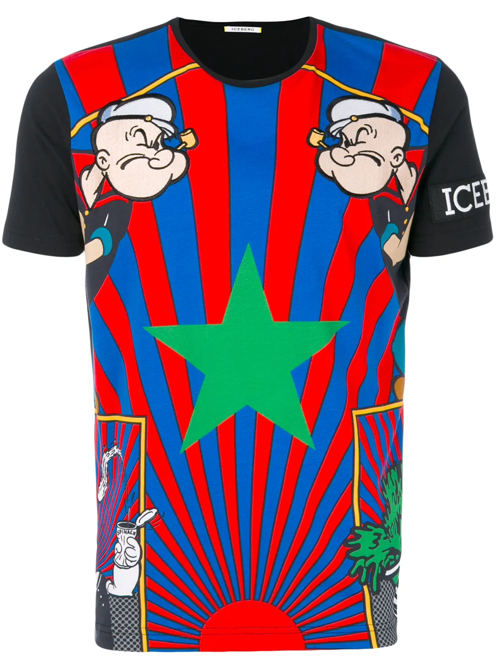 Iceberg T-shirt stampata 'Popeye' - Multicolore