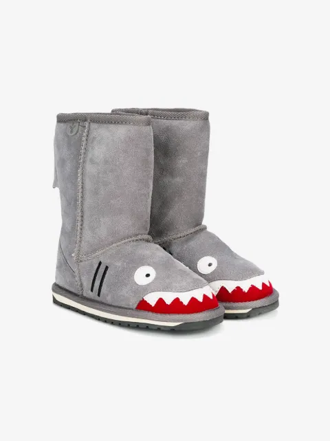 Emu Kids shark shearling boots 