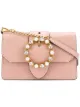 Image 1 of Miu Miu Mini Pink Leather Crystal Buckle Miu Lady bag