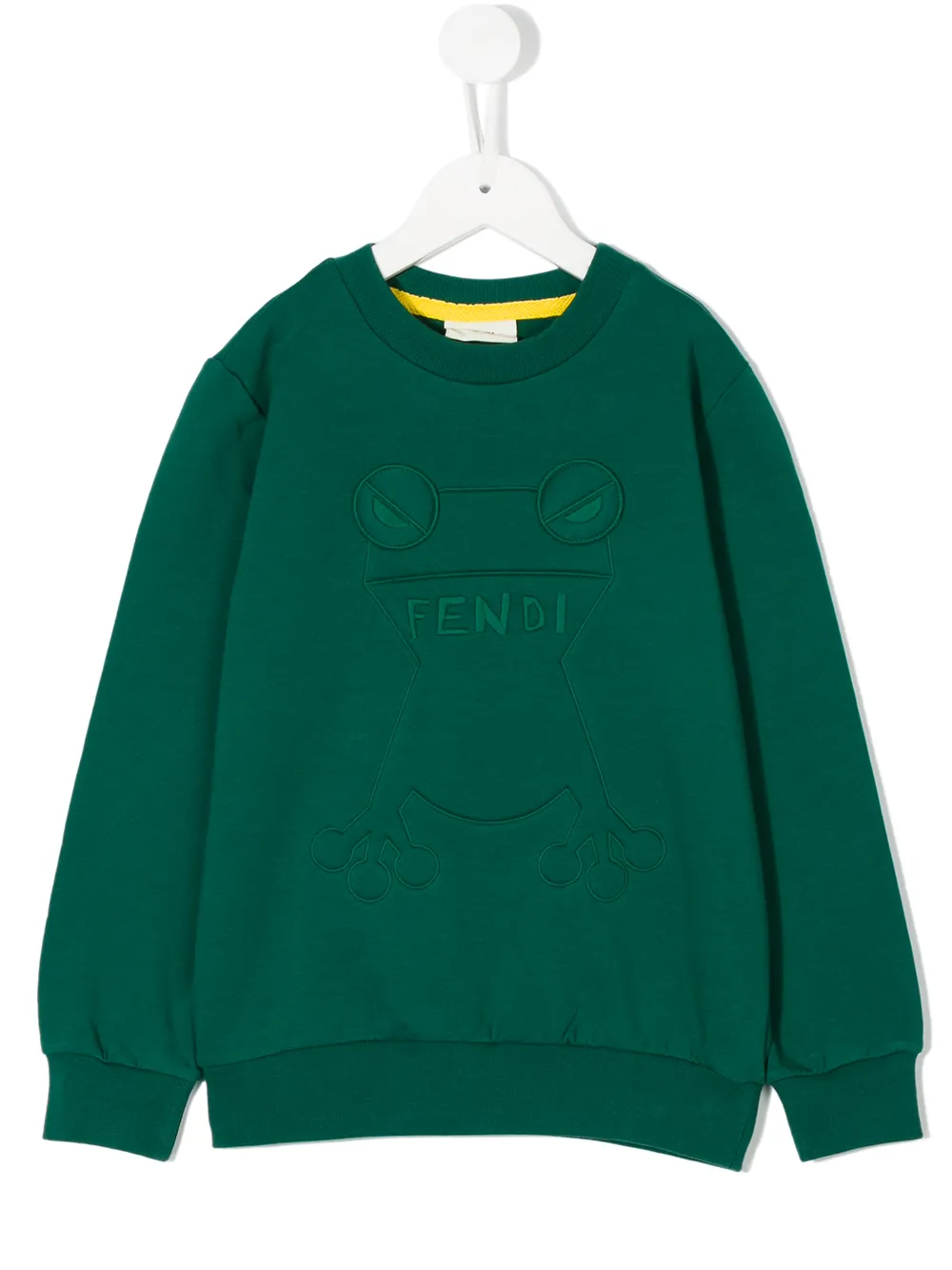 Fendi Kids толстовка с тиснением в виде лягушки Fendi Kids толстовка с тиснением в виде лягушки