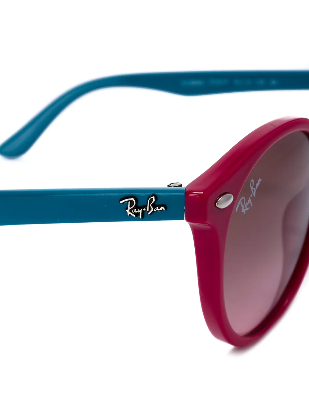 RAY-BAN JUNIOR Zonnebril met rond montuur Blauw