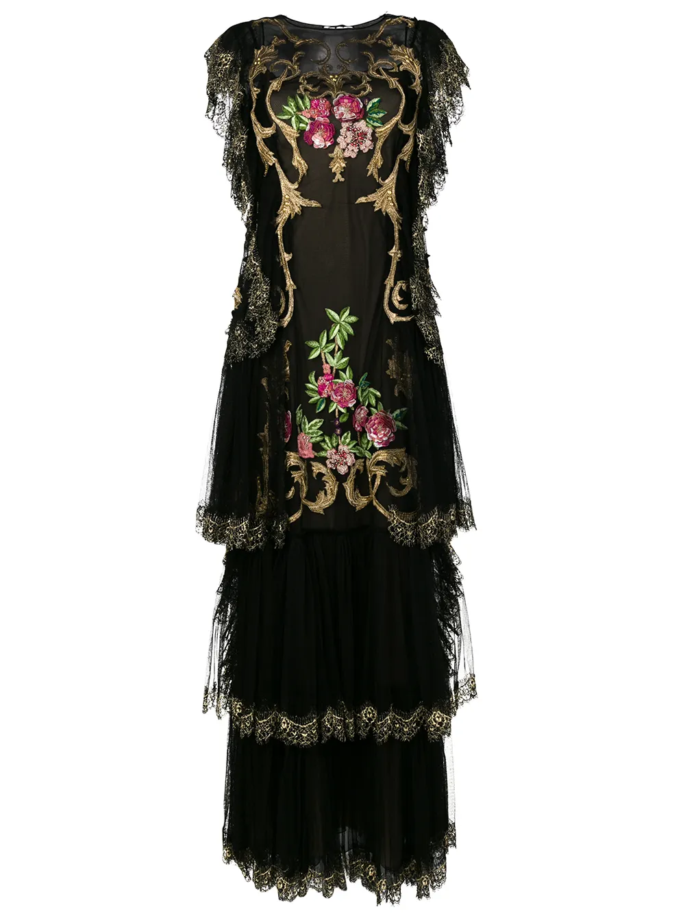 Alberta Ferretti embroidered evening gown | Black | Image 1