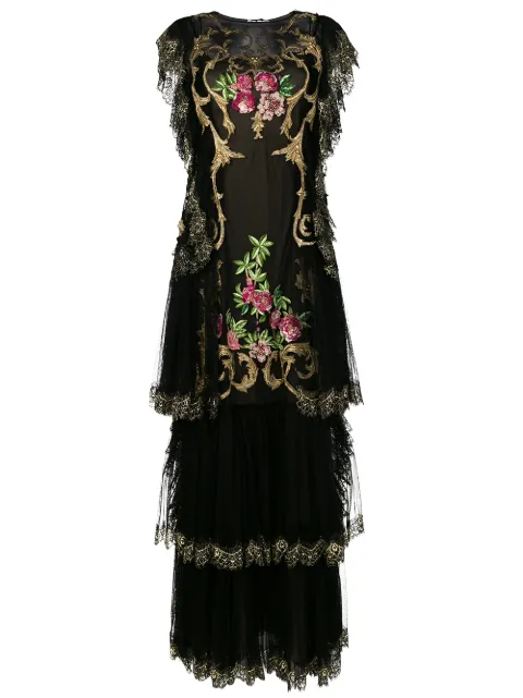 Alberta Ferretti embroidered evening gown