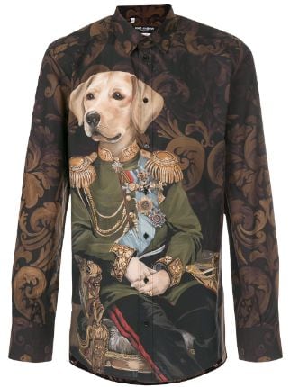 Dolce & Gabbana Dog Soldier Print Shirt - Farfetch