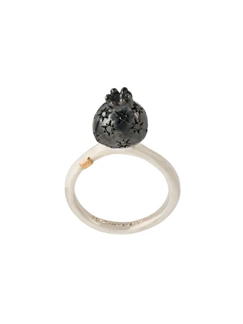 Rosa Maria Ring mit schwarzem Diamant