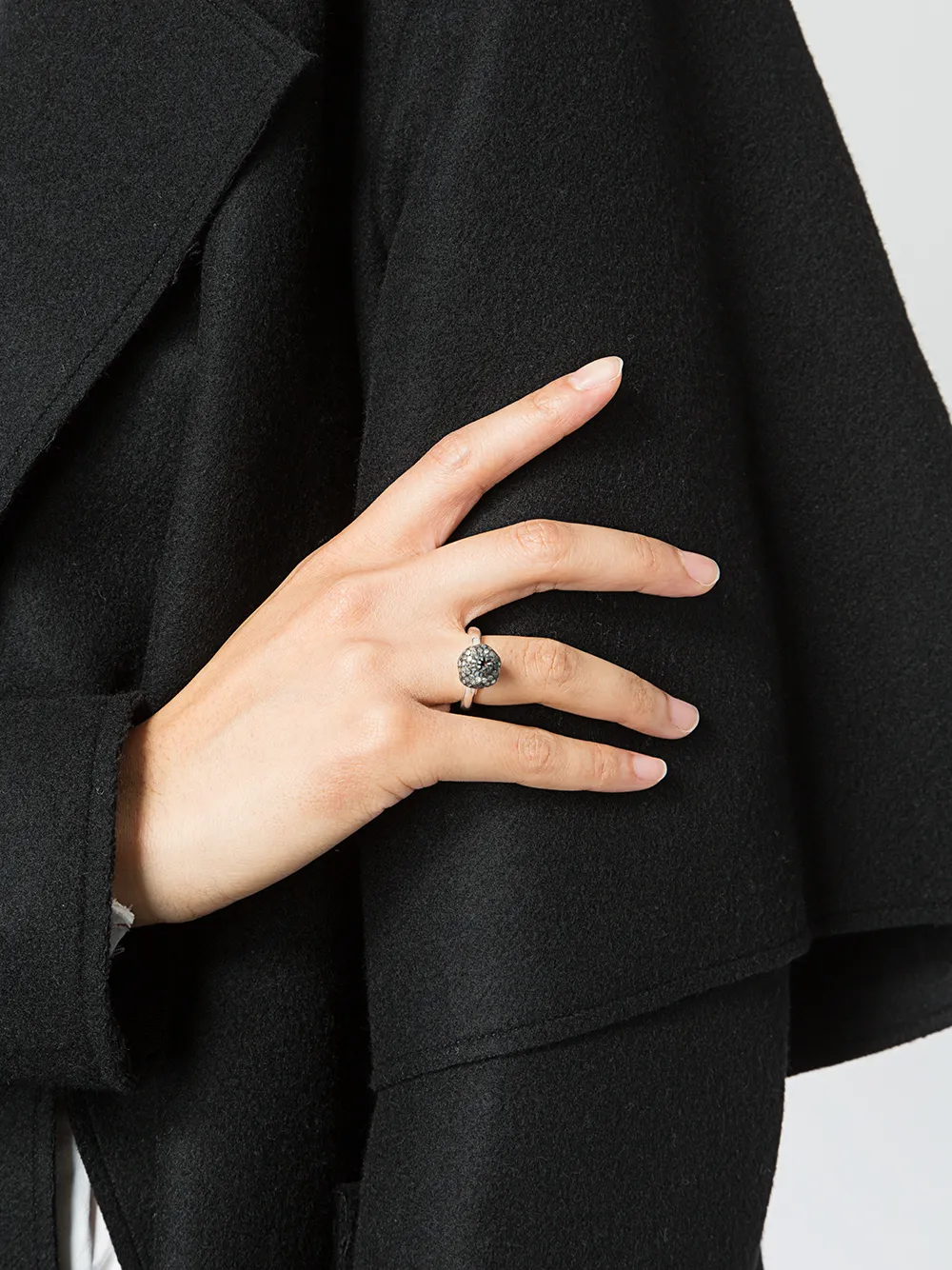 Rosa Maria studse ballenring - Metallic