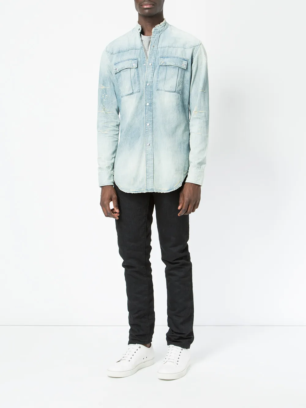 Balmain denim overhemd - Blauw