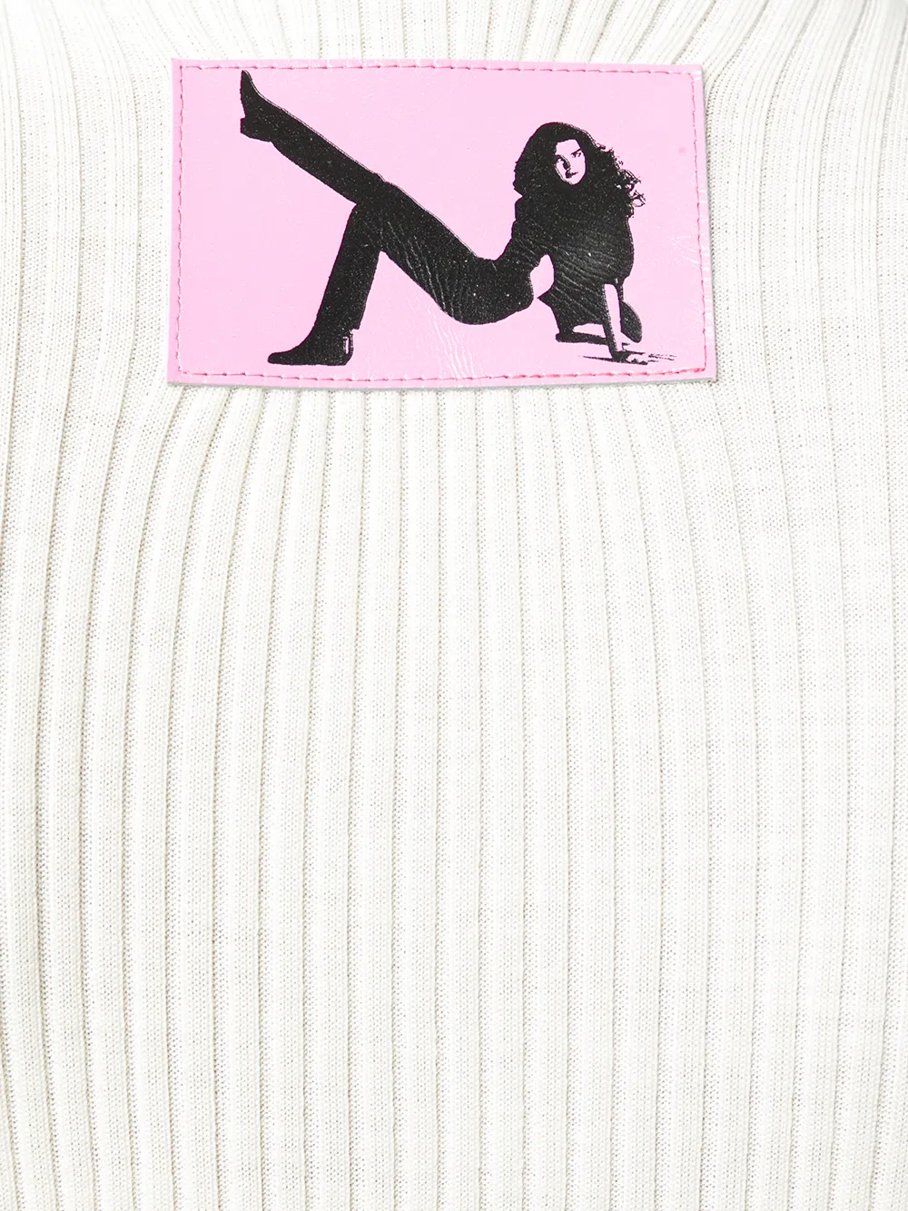 Calvin Klein high neck slim-fit jumper Wit