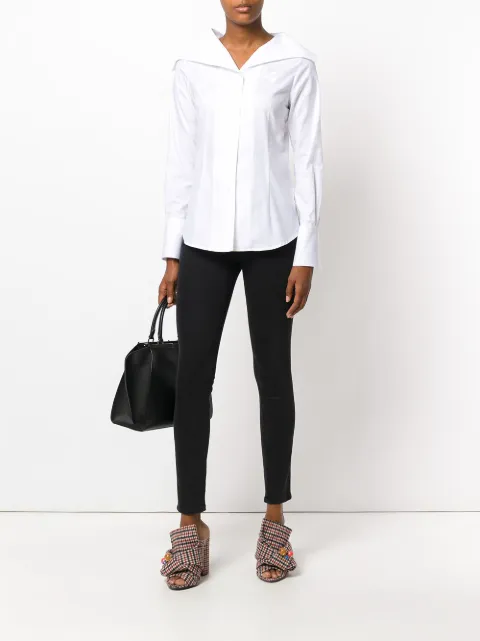 Vivienne Westwood Anglomania Oversized Collar Shirt - White | ModeSens