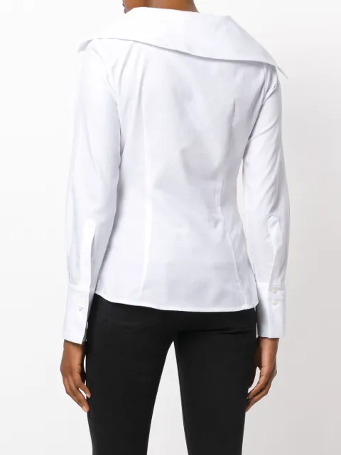 Vivienne Westwood Anglomania Oversized Collar Shirt - White | ModeSens