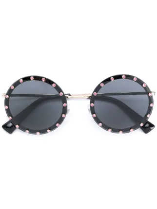Valentino round studded sunglasses outlet