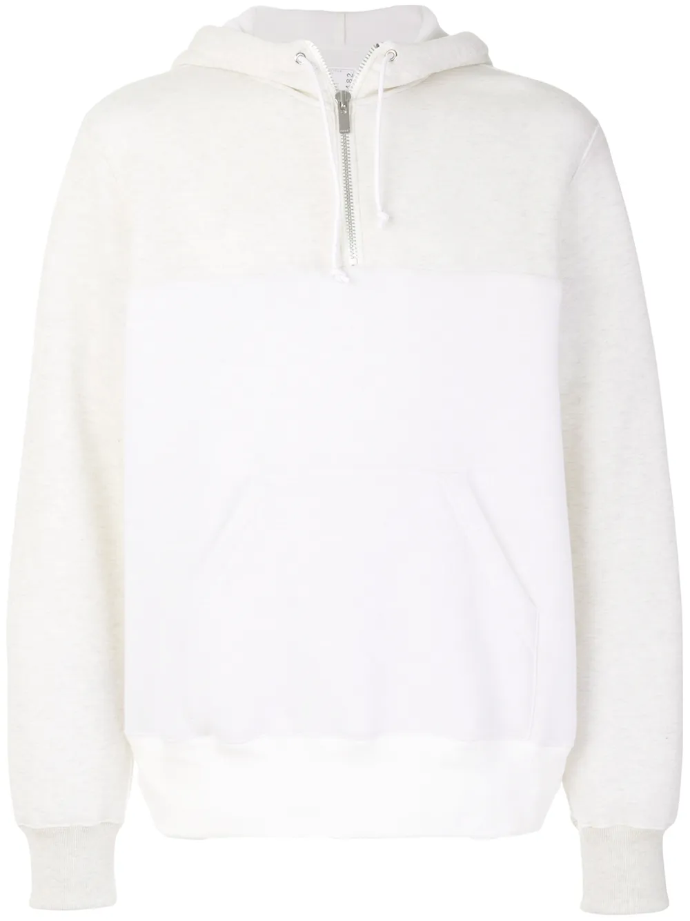

sacai panelled hoodie - White