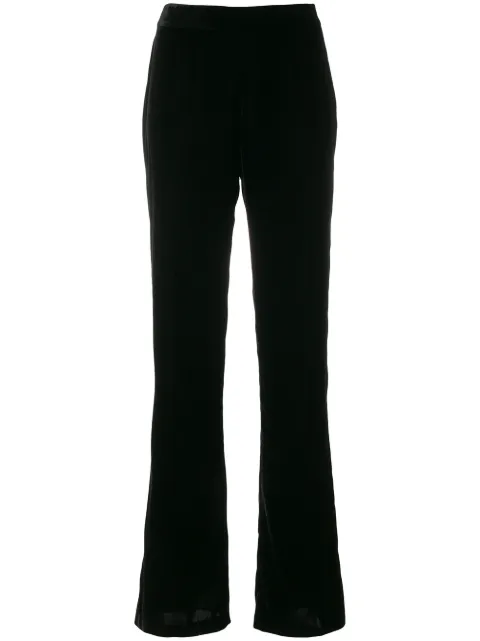 black trousers with glitter stripe