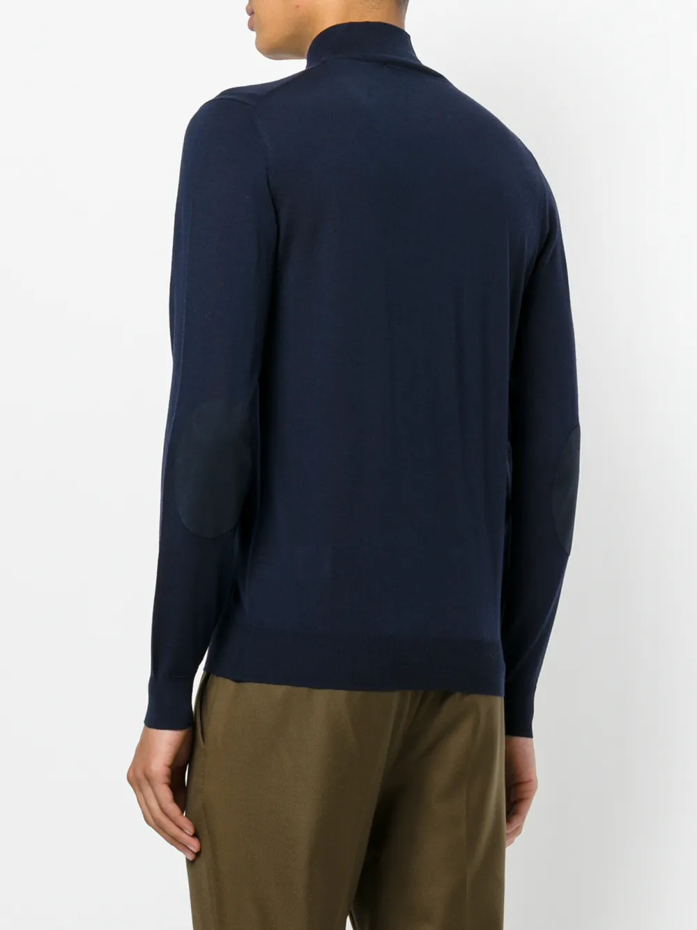 Paolo Pecora buttoned neck jumper Blauw