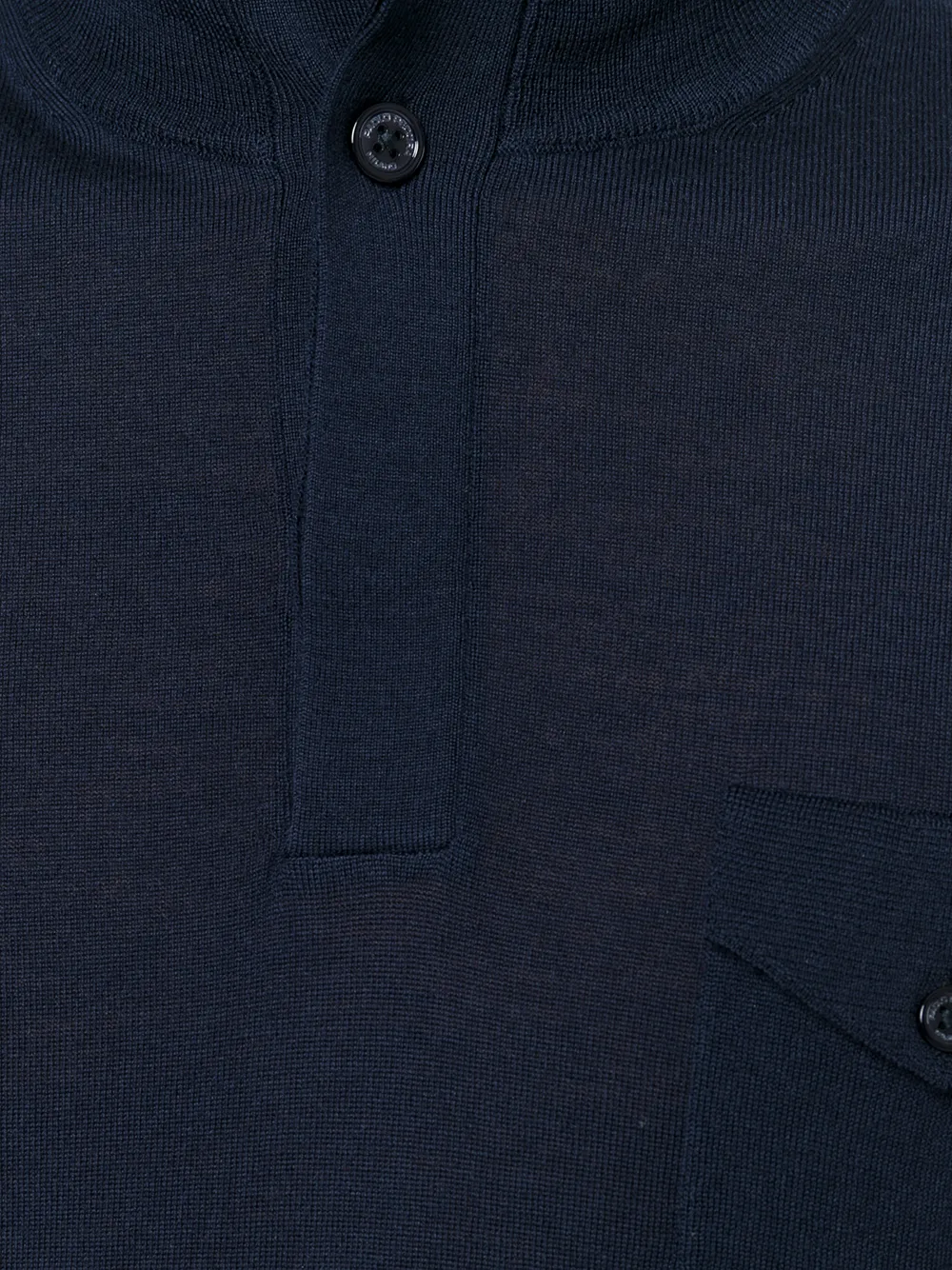 Paolo Pecora buttoned neck jumper Blauw