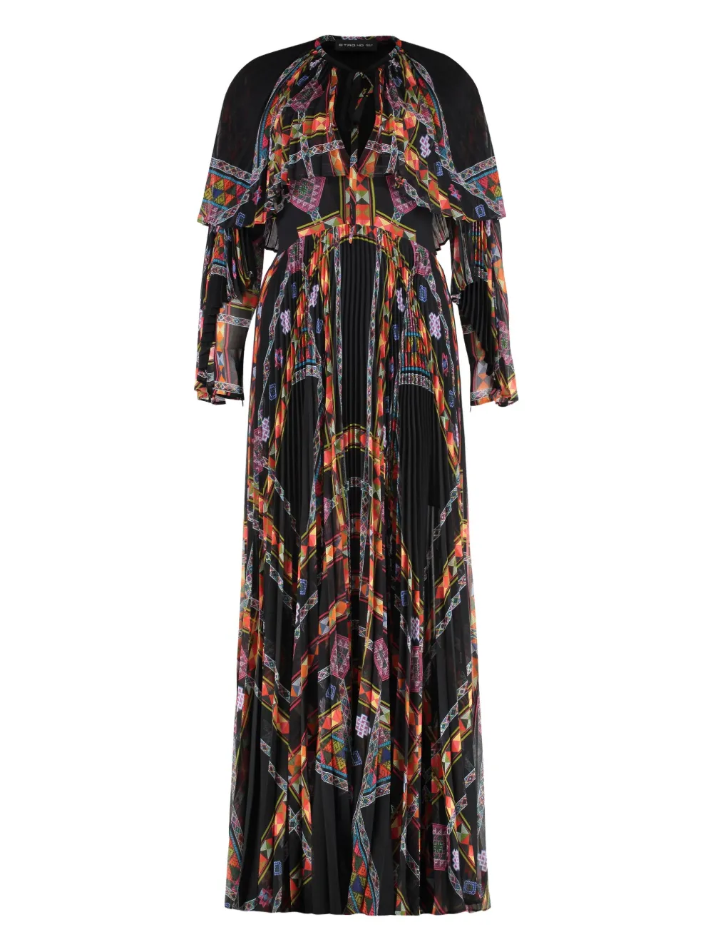 ETRO pleated maxi dress | Black | Image 1