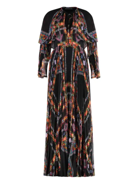 ETRO فستان ماكسي بكسرات