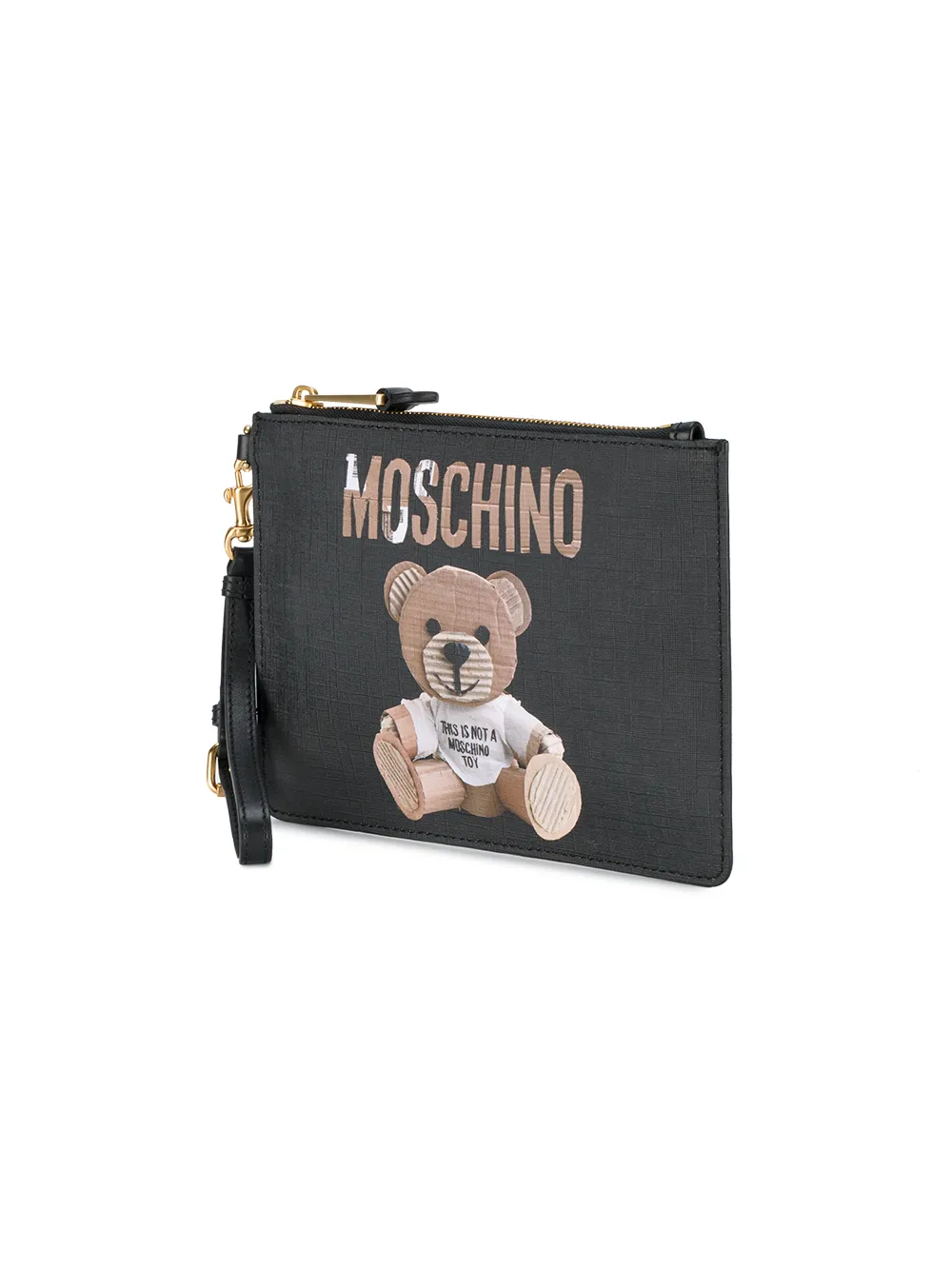 moschino 泰迪熊印花手拿包