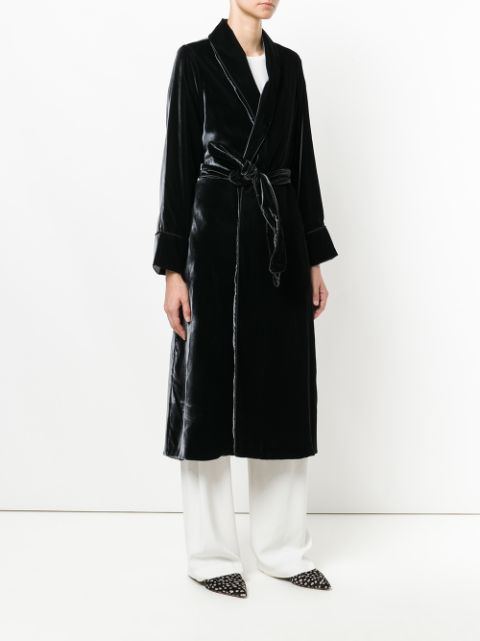 F.R.S FOR RESTLESS SLEEPERS Belted Coat in Black | ModeSens