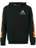 Palm Angels flames print hoodie - Black