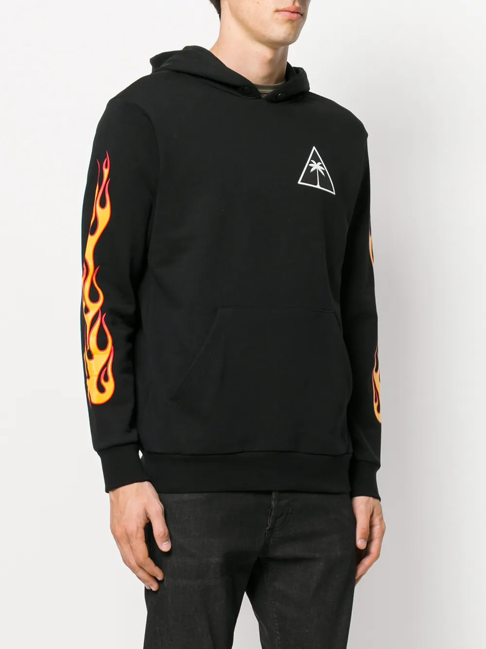 palm angels flame hoodie