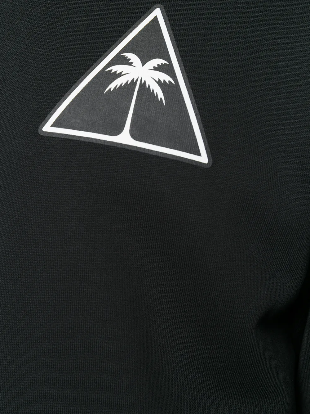 Palm Angels flames print hoodie Zwart