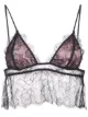 Image 1 of Fleur Du Mal Rose lace cami bralette