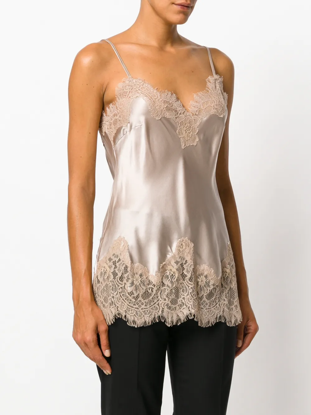 Gold Hawk Lace Top In Pink