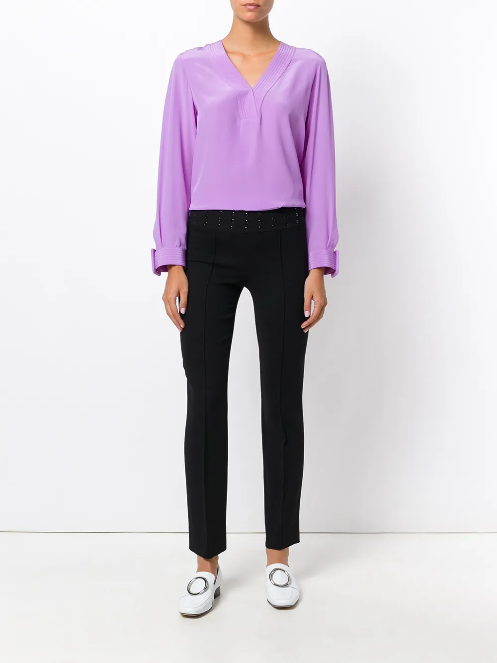 PUCCI embellished waist cropped trousers - Zwart