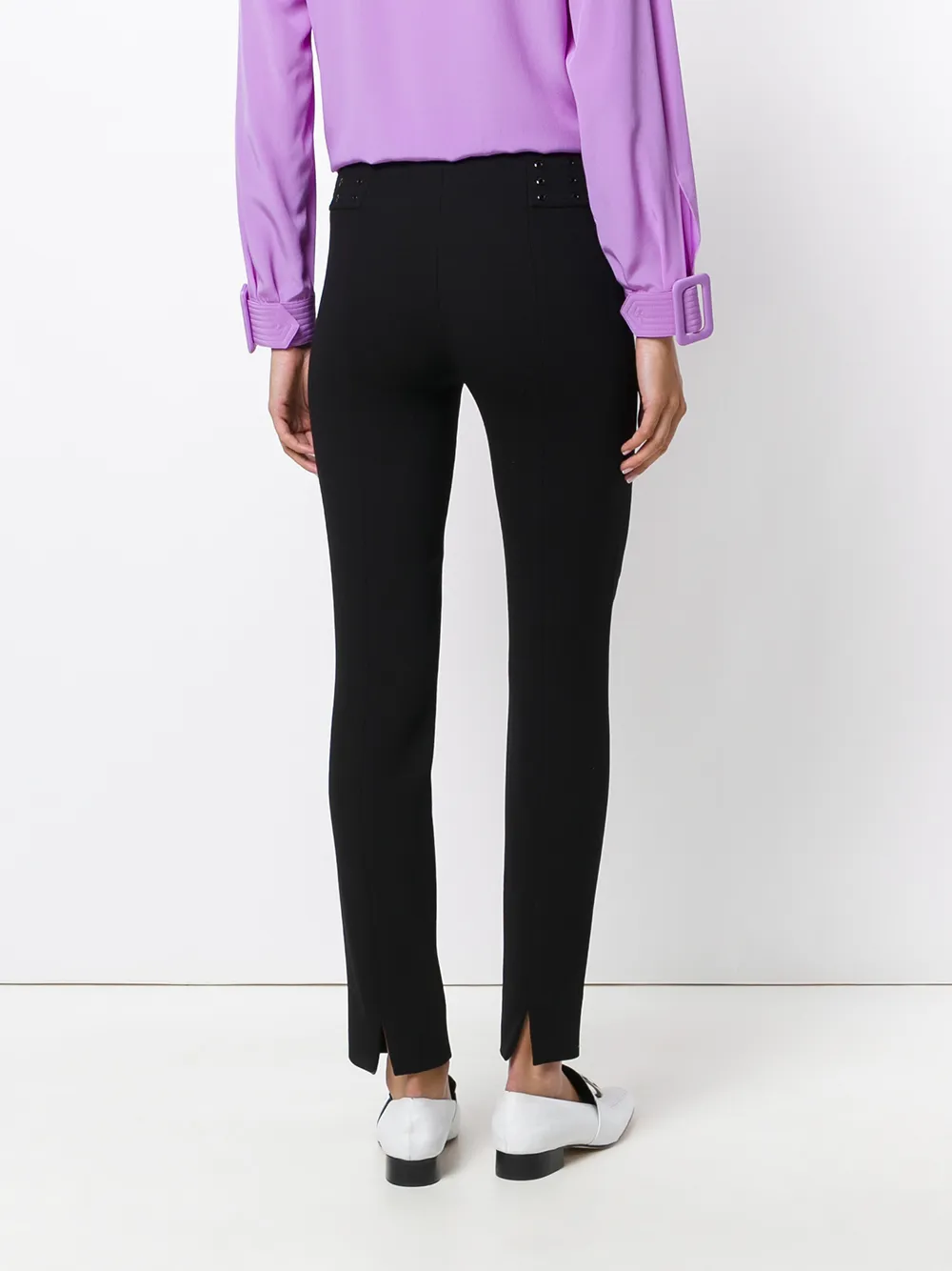 Pucci Embellished Waist Cropped Trousers In Black