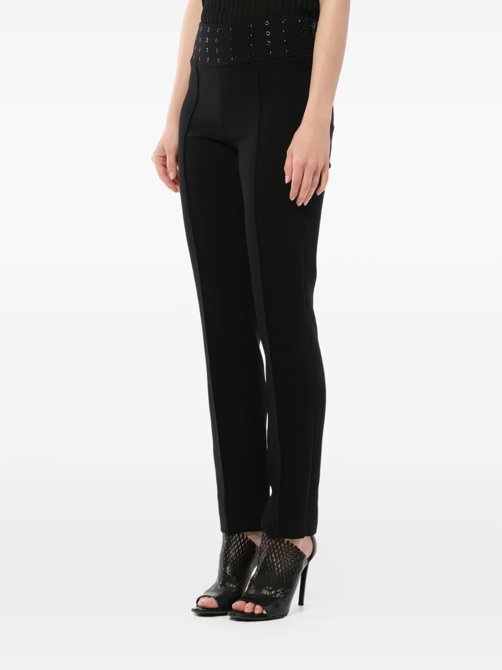  Pucci Cropped Hose Mit ösen   Schwarz 