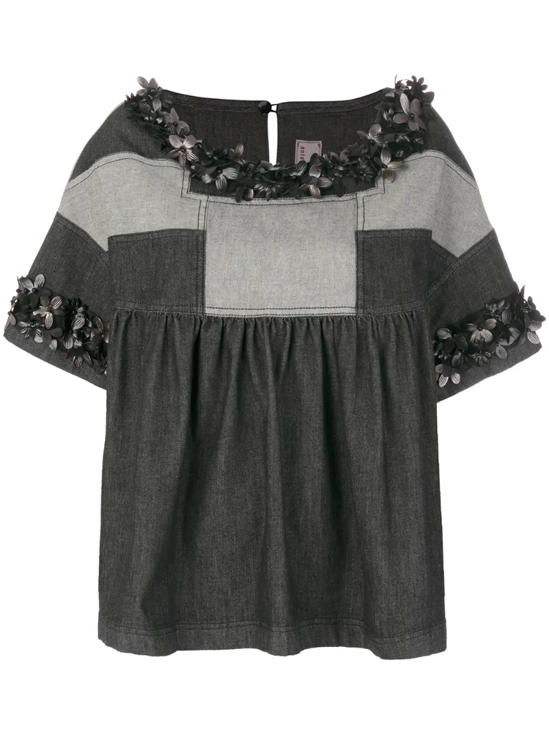 джинсовый топ с завышенной талией  Antonio Marras
