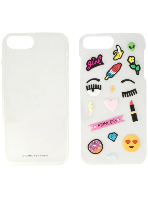 Chiara Ferragni Stickers iPhone 7 Plus case