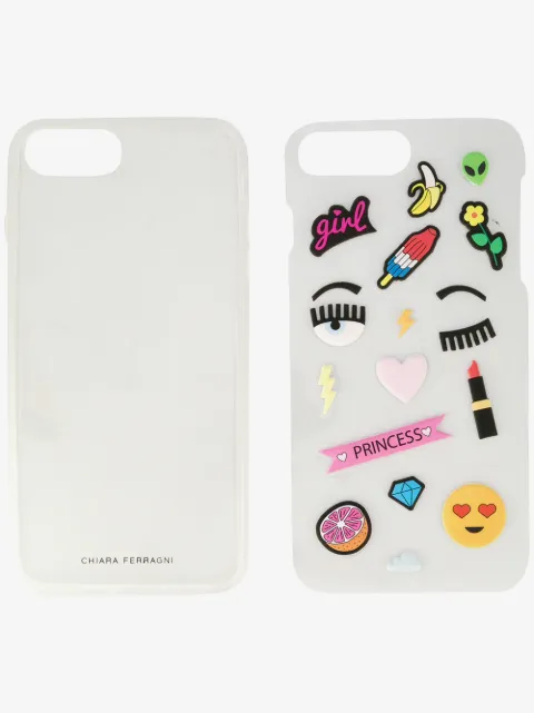 Chiara Ferragni Stickers iPhone 7 Plus case