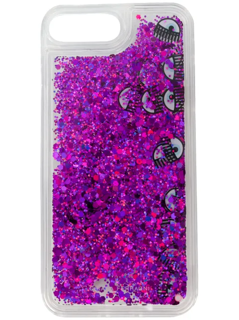 Chiara Ferragni Liquid Glitter & Eyes iPhone 7 plus case