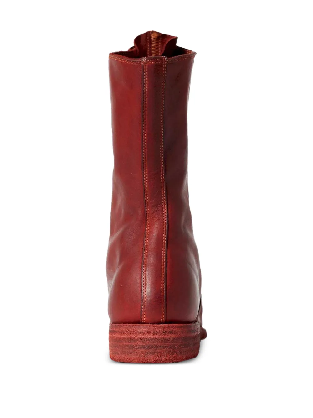 Guidi panelled zip up boots Rood