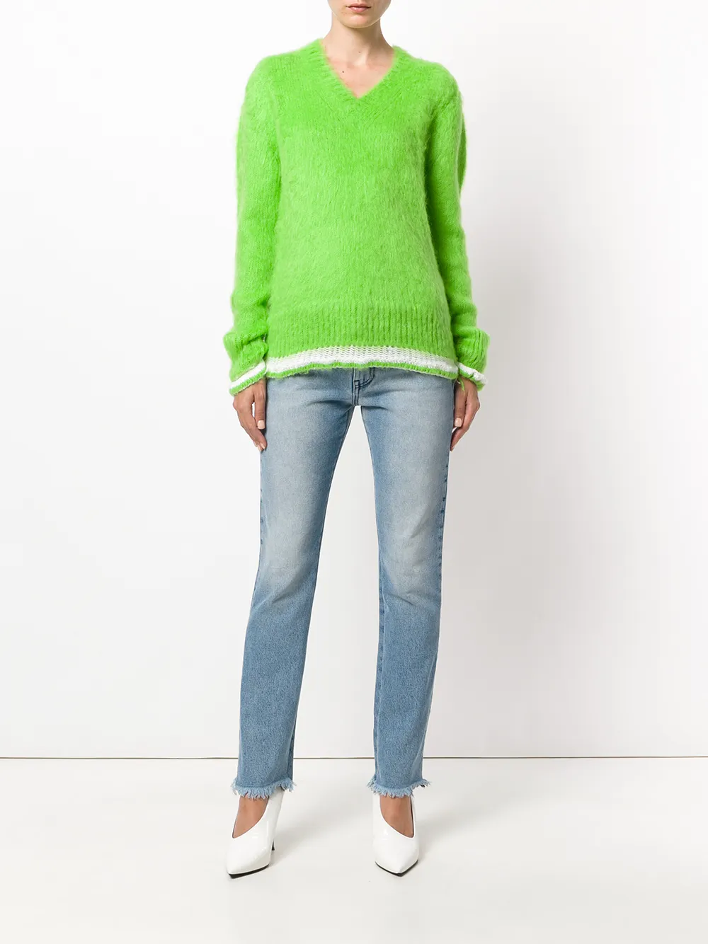 MSGM suéter con cuello en V | Suéteres | Image 2