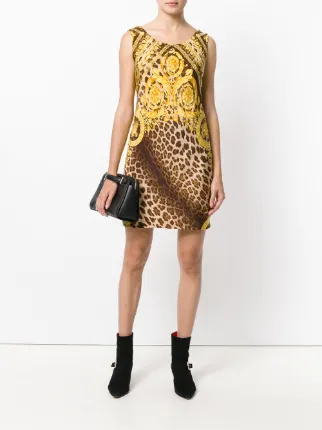 Versace Vintage Scarf Dress Farfetch Versace Vintage Scarf Dress