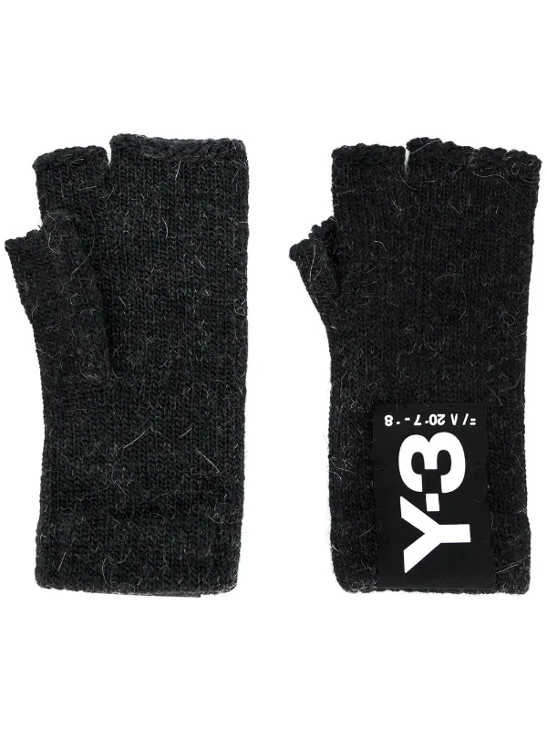 three fingerless gloves