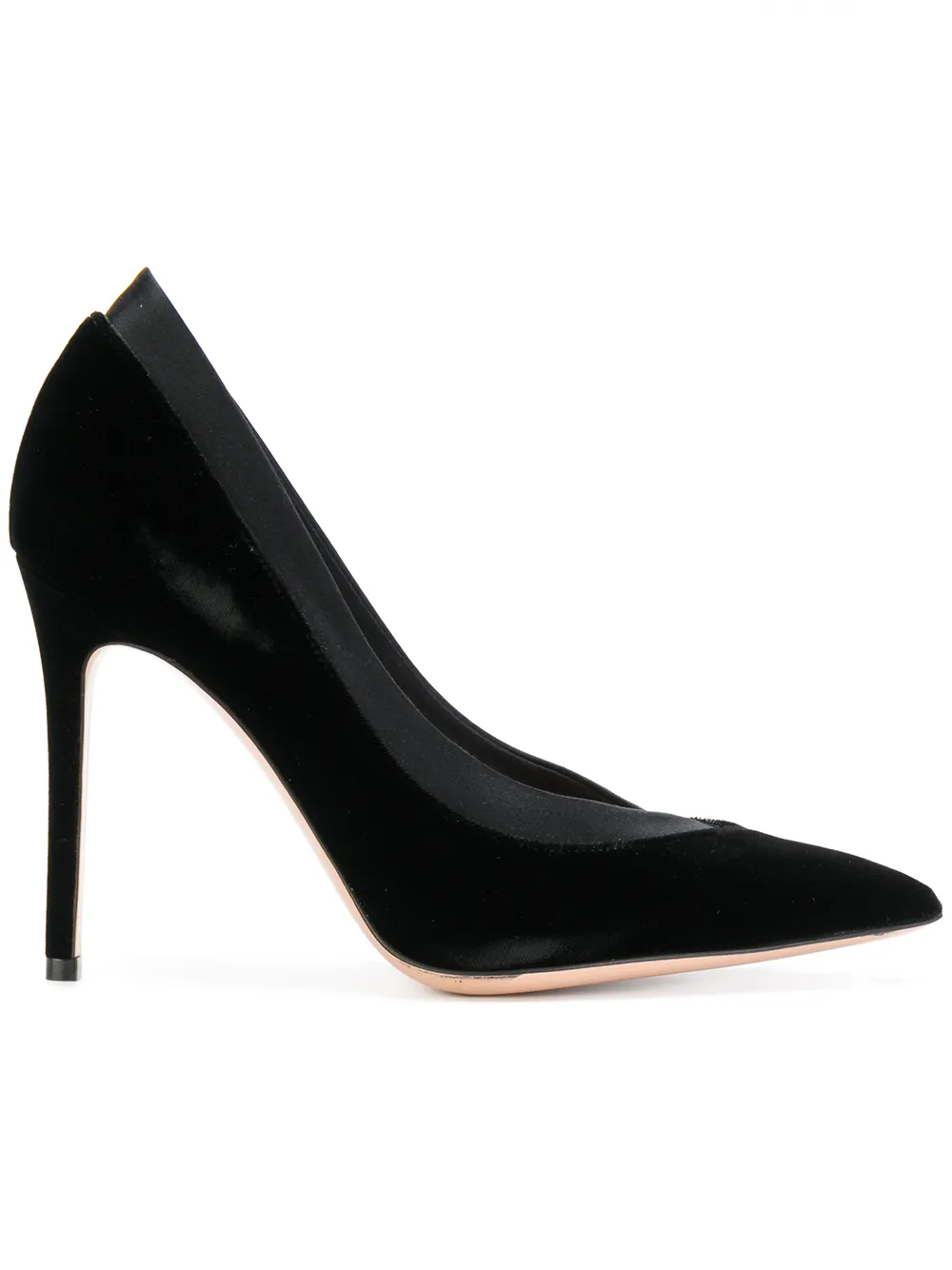 Gianvito Rossi leather trim pumps Zwart