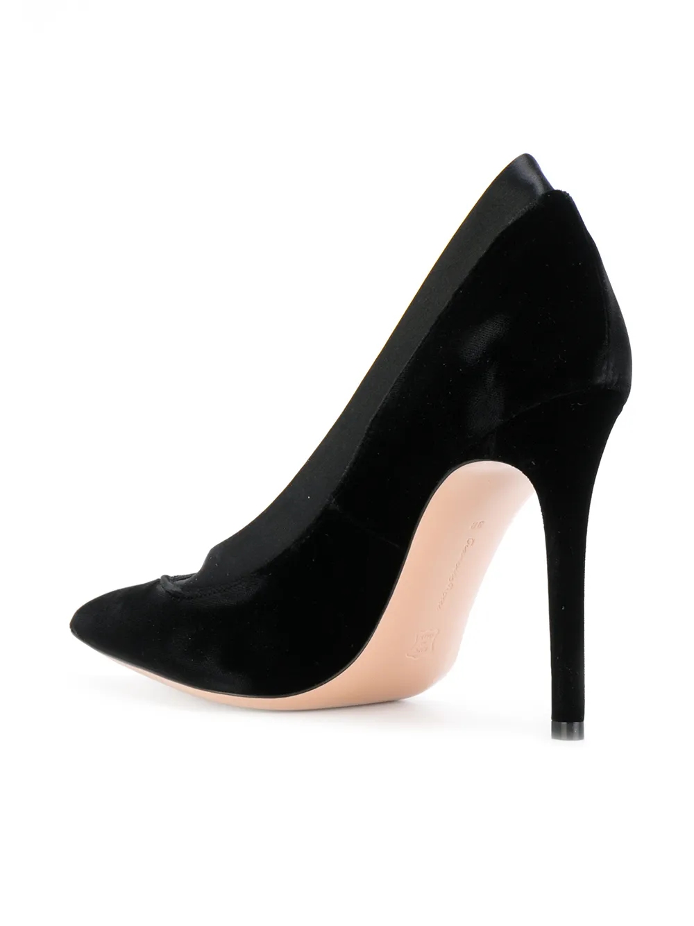 Gianvito Rossi leather trim pumps Zwart