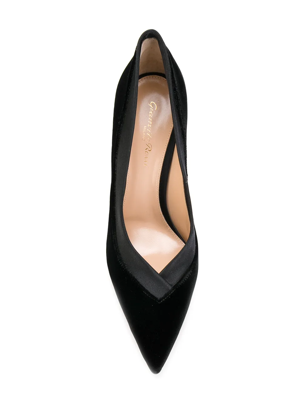 Gianvito Rossi leather trim pumps Zwart