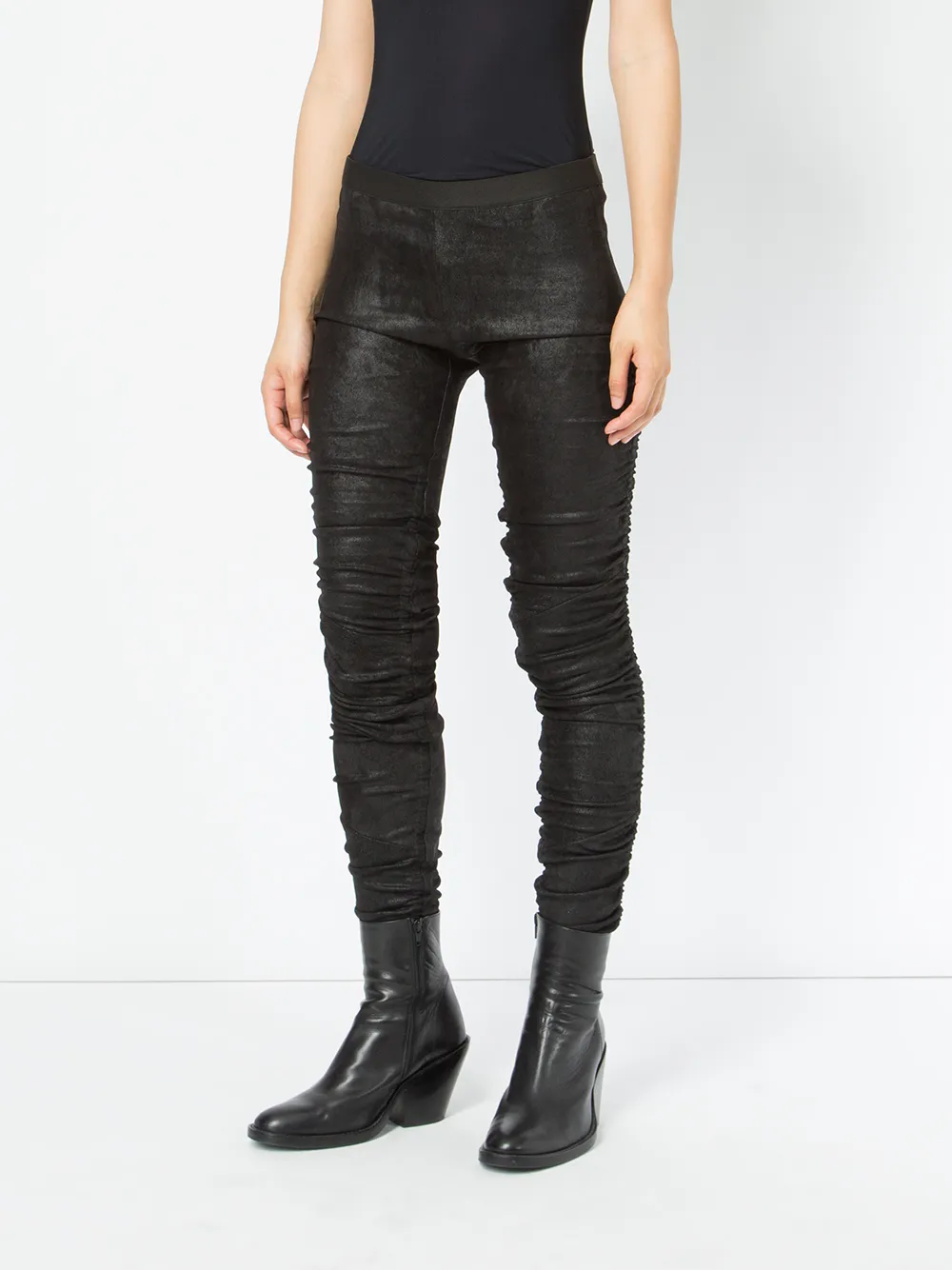 Ilaria Nistri Trousers With Gathered Leg In Black